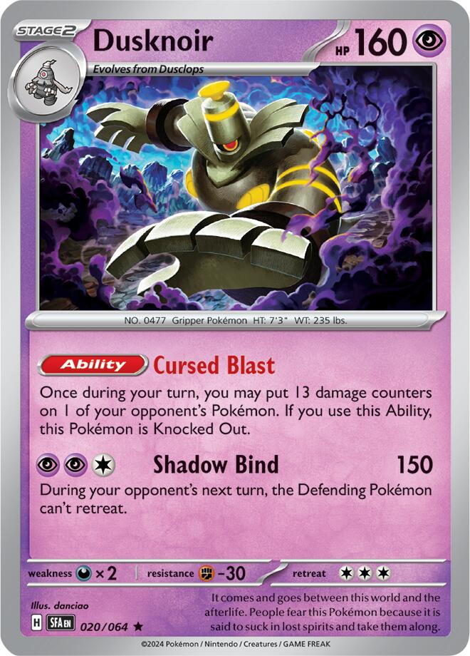 Dusknoir (020/064) [Scarlet & Violet: Shrouded Fable] | Silver Goblin