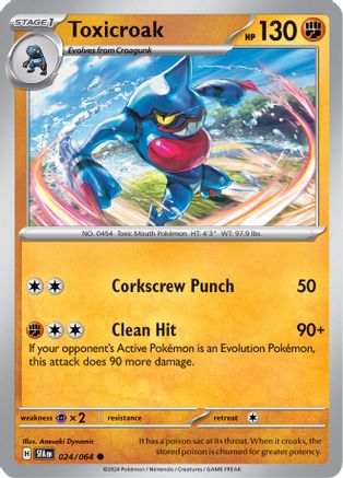 Toxicroak (024/064) [Scarlet & Violet: Shrouded Fable] Reverse Holofoil