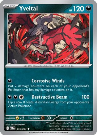 Yveltal (035/064) [Scarlet & Violet: Shrouded Fable] Reverse Holofoil