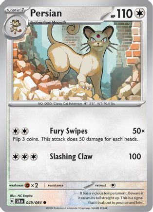 Persian (049/064) [Scarlet & Violet: Shrouded Fable] Reverse Holofoil