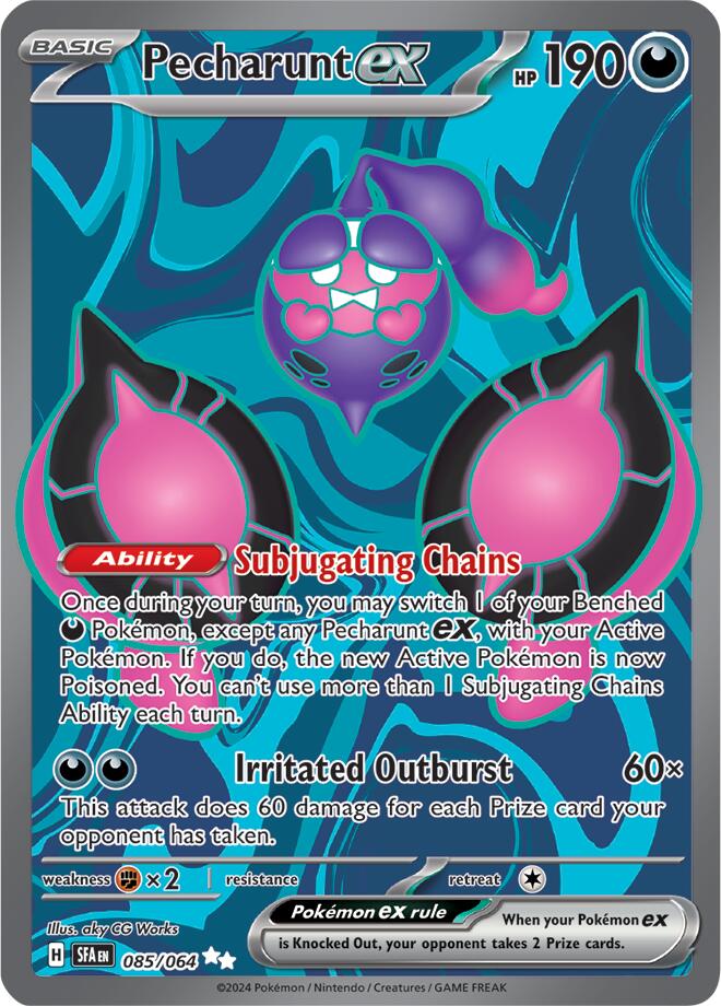 Pecharunt ex (085/064) [Scarlet & Violet: Shrouded Fable] | Silver Goblin