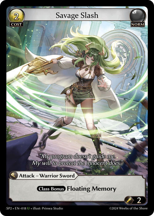 Savage Slash (018) [Supporter Pack 2] Foil