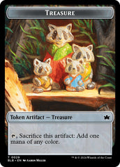 Saproling // Treasure Double-Sided Token [Bloomburrow Commander Tokens] | Silver Goblin