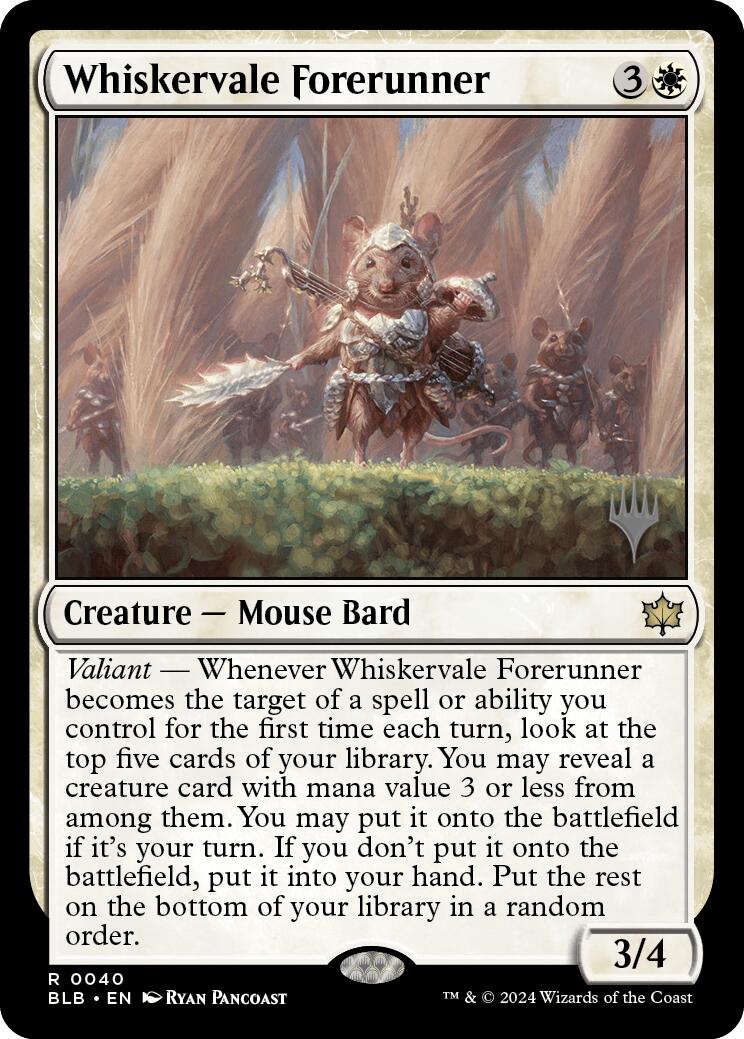 Whiskervale Forerunner (Promo Pack) [Bloomburrow Promos] | Silver Goblin