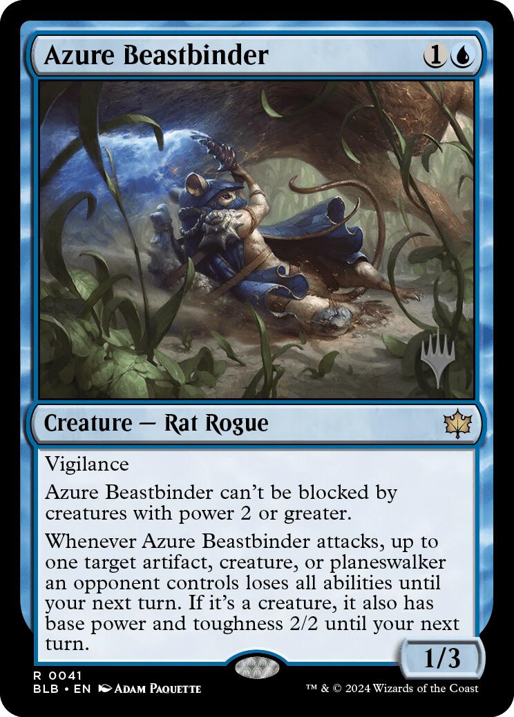 Azure Beastbinder (Promo Pack) [Bloomburrow Promos] | Silver Goblin