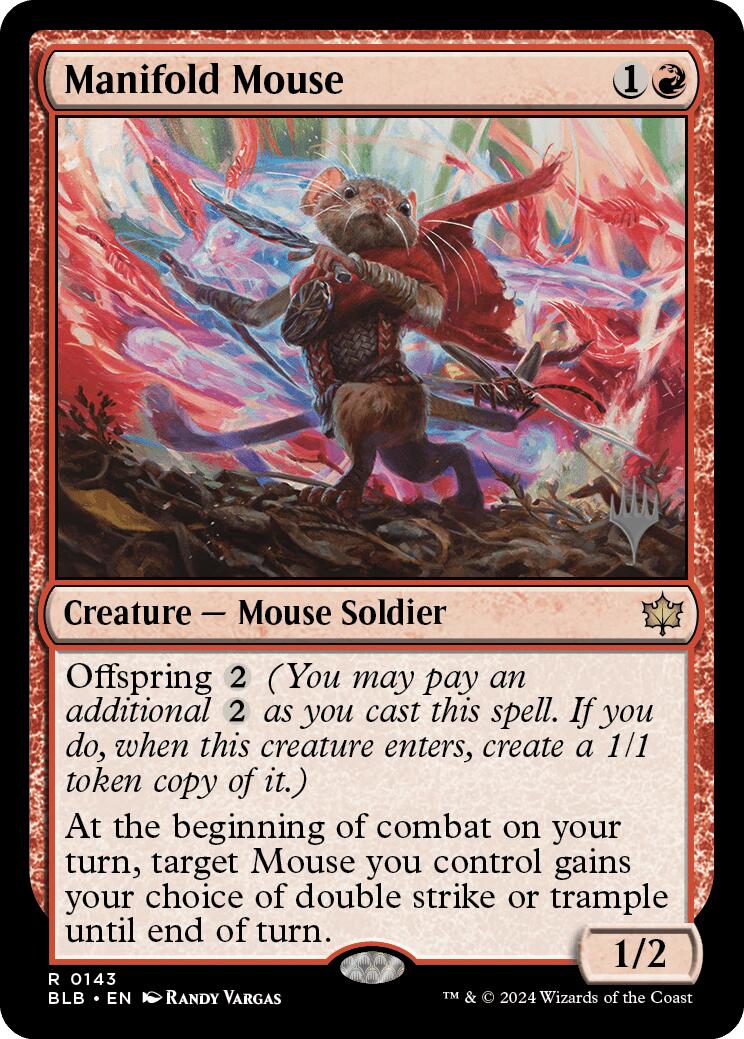 Manifold Mouse (Promo Pack) [Bloomburrow Promos] | Silver Goblin