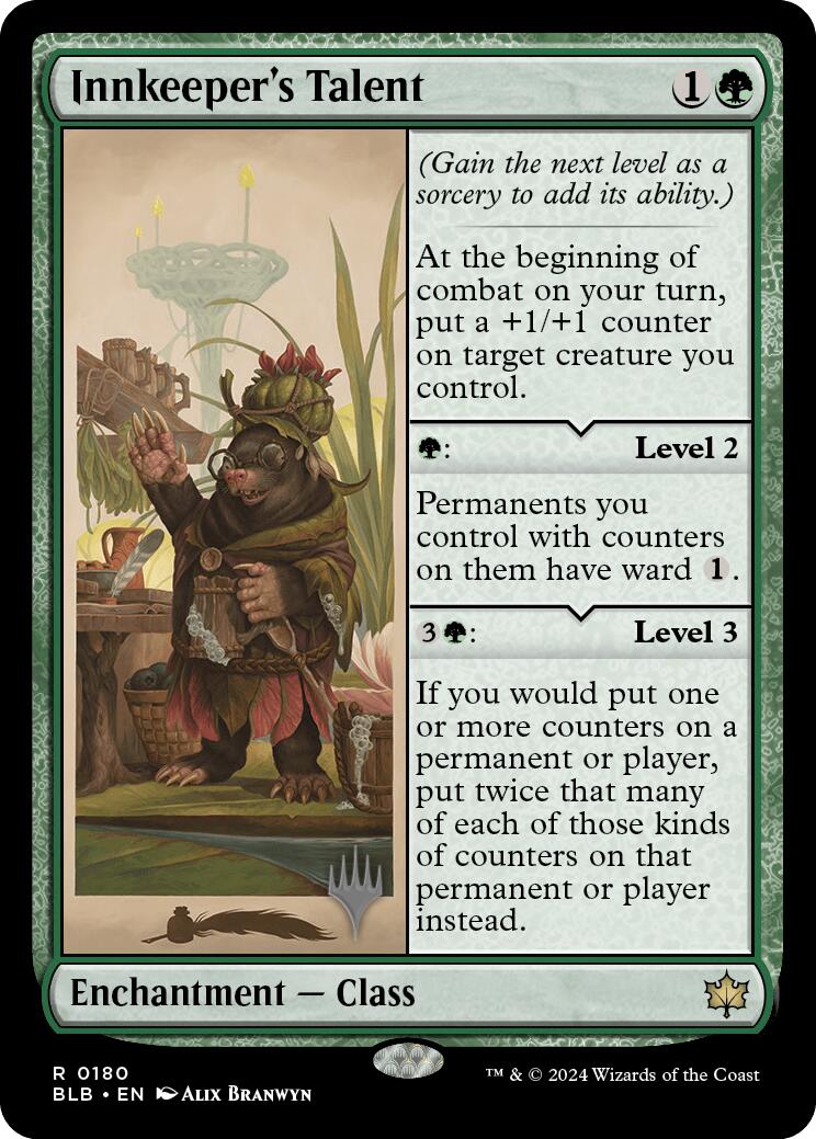 Innkeeper's Talent (Promo Pack) [Bloomburrow Promos] | Silver Goblin