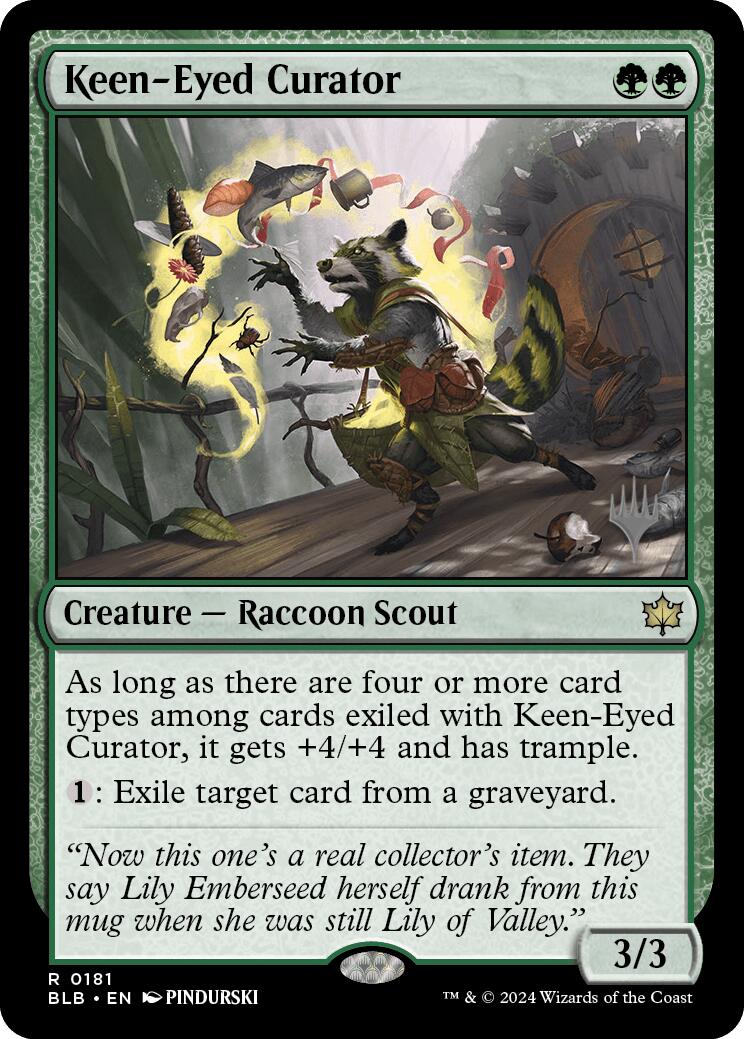 Keen-Eyed Curator (Promo Pack) [Bloomburrow Promos] | Silver Goblin