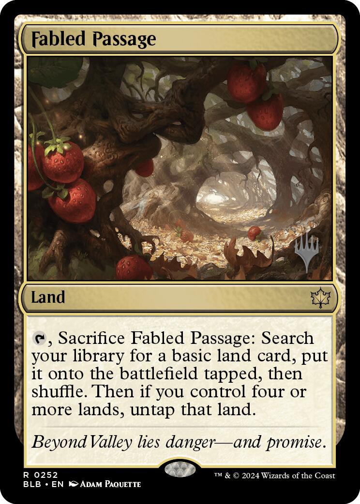Fabled Passage (Promo Pack) [Bloomburrow Promos] | Silver Goblin