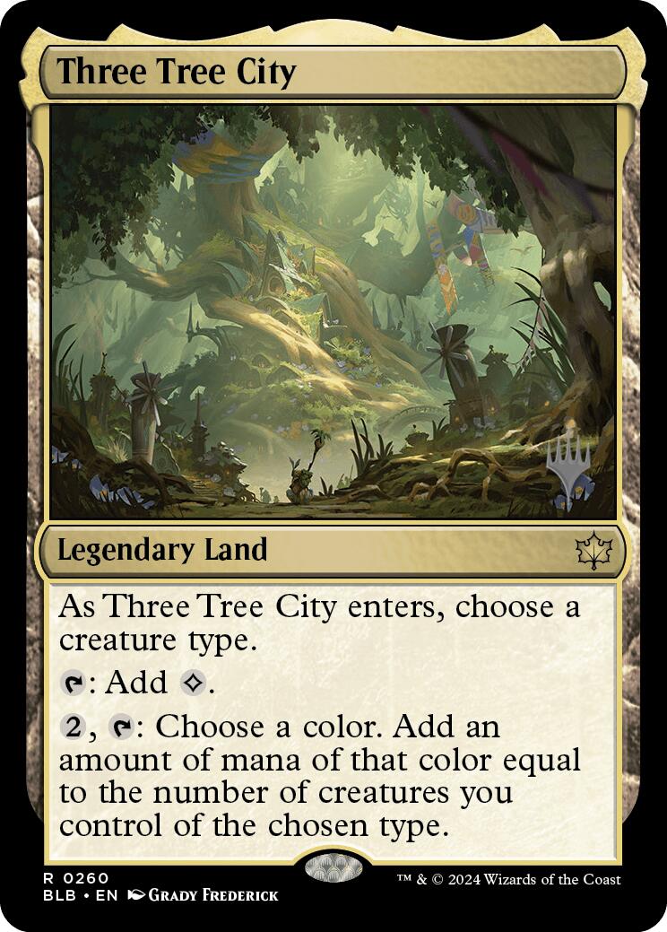 Three Tree City (Promo Pack) [Bloomburrow Promos] | Silver Goblin