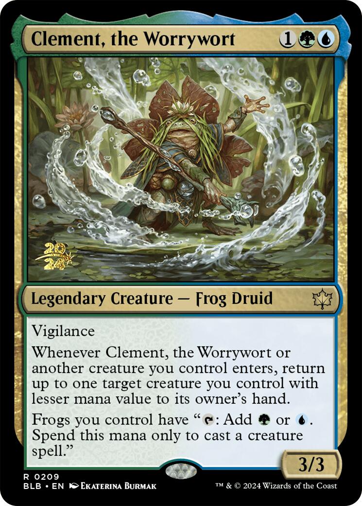 Clement, the Worrywort [Bloomburrow Prerelease Promos] | Silver Goblin