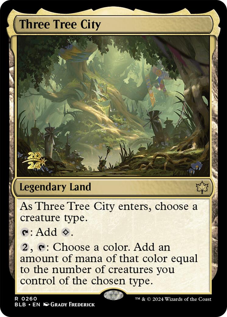 Three Tree City [Bloomburrow Prerelease Promos] | Silver Goblin