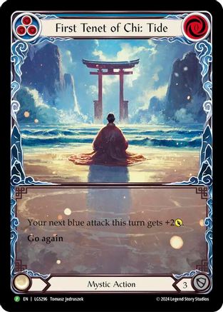 First Tenet of Chi: Tide - LGS296 (LGS296) Rainbow Foil - Flesh and Blood: Promo Cards