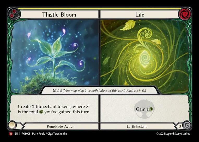 Thistle Bloom // Life [ROS005] (Rosetta)  Rainbow Foil | Silver Goblin