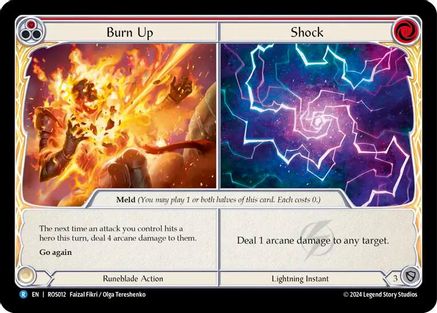 Burn Up // Shock (ROS012) Rainbow Foil - Rosetta