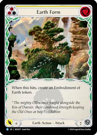 Earth Form (Yellow) (ROS037) Rainbow Foil - Rosetta