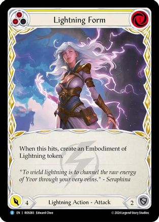 Lightning Form (Yellow) Rainbow Foil (ROS083) - Rosetta | Silver Goblin