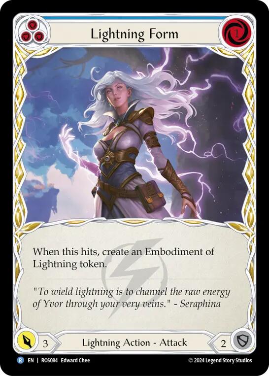 Lightning Form (Blue) [ROS084] (Rosetta)  Rainbow Foil | Silver Goblin