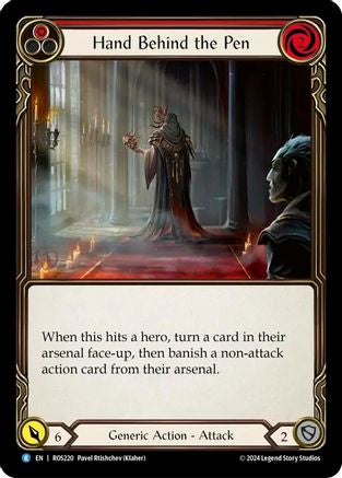 Hand Behind the Pen (ROS220) Rainbow Foil - Rosetta