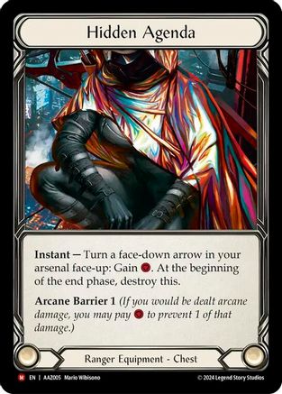 Hidden Agenda (AAZ005) Rainbow Foil - Armory Deck: Azalea
