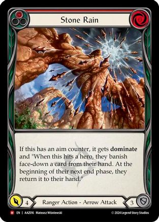 Stone Rain (AAZ016) Rainbow Foil - Armory Deck: Azalea