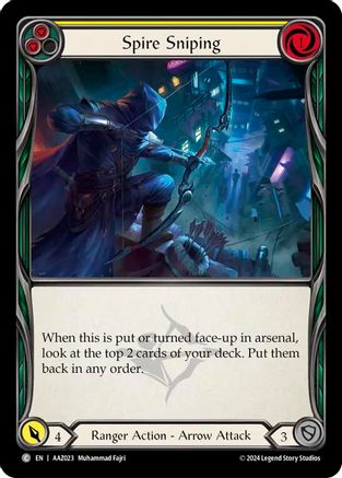 Spire Sniping (Yellow) (AAZ023) - Armory Deck: Azalea