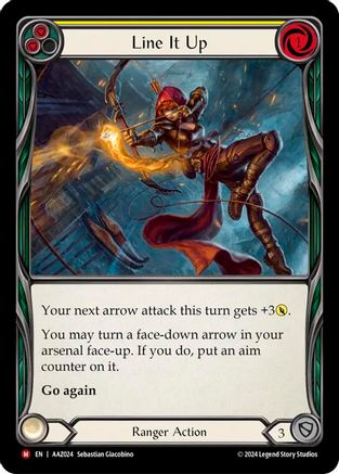 Line It Up (AAZ024) Rainbow Foil - Armory Deck: Azalea