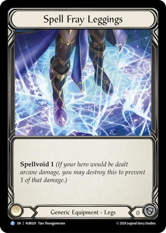 Spell Fray Leggings [AUR029] (1st Strike) | Silver Goblin