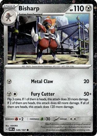 Bisharp - 149/197 (Cosmos Holo) (149) Holofoil - Miscellaneous Cards & Products