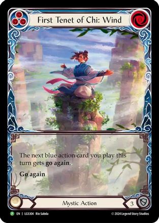 First Tenet of Chi: Wind (LGS304) Rainbow Foil - FaB Promos