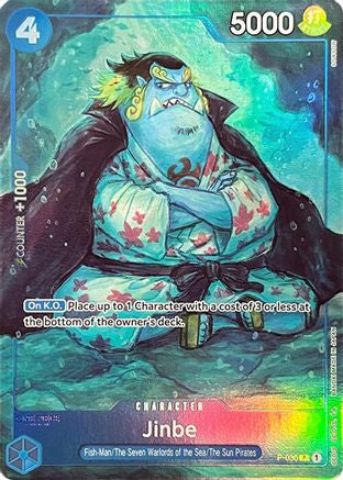 Jinbe (Premium Card Collection -BANDAI CARD GAMES Fest. 23-24 Edition-) Foil (P-030) - One Piece Promotion Cards | Silver Goblin