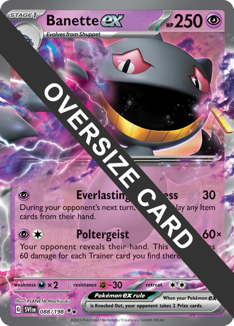 Banette ex (088) (Jumbo Card) [Scarlet & Violet: Base Set] | Silver Goblin