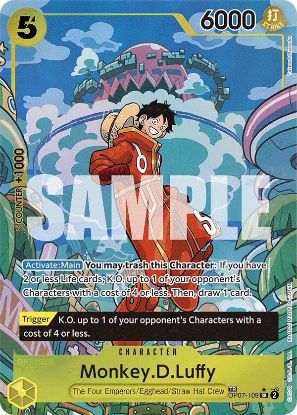 Monkey.D.Luffy (SP) Foil (OP07-109) - Two Legends