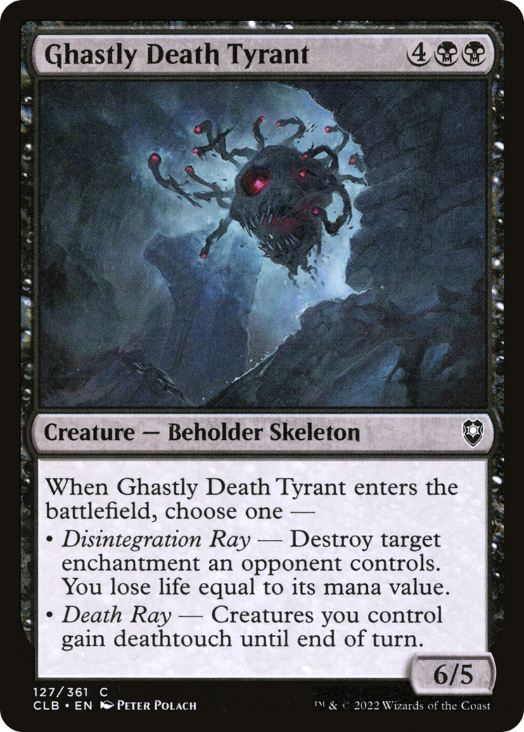 Ghastly Death Tyrant [Commander Legends: Battle for Baldur's Gate] Foil