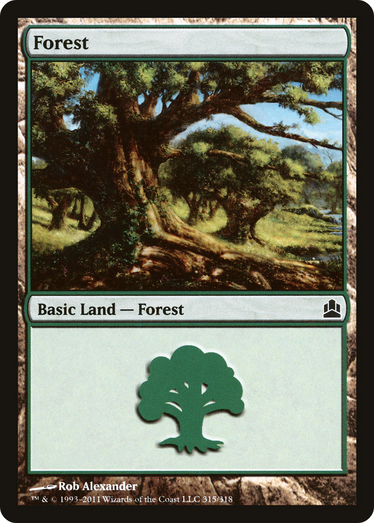 Forest (315) [Commander 2011] | Silver Goblin