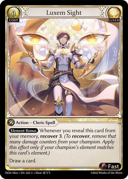 Luxem Sight (262) [Dawn of Ashes: Alter Edition] Foil