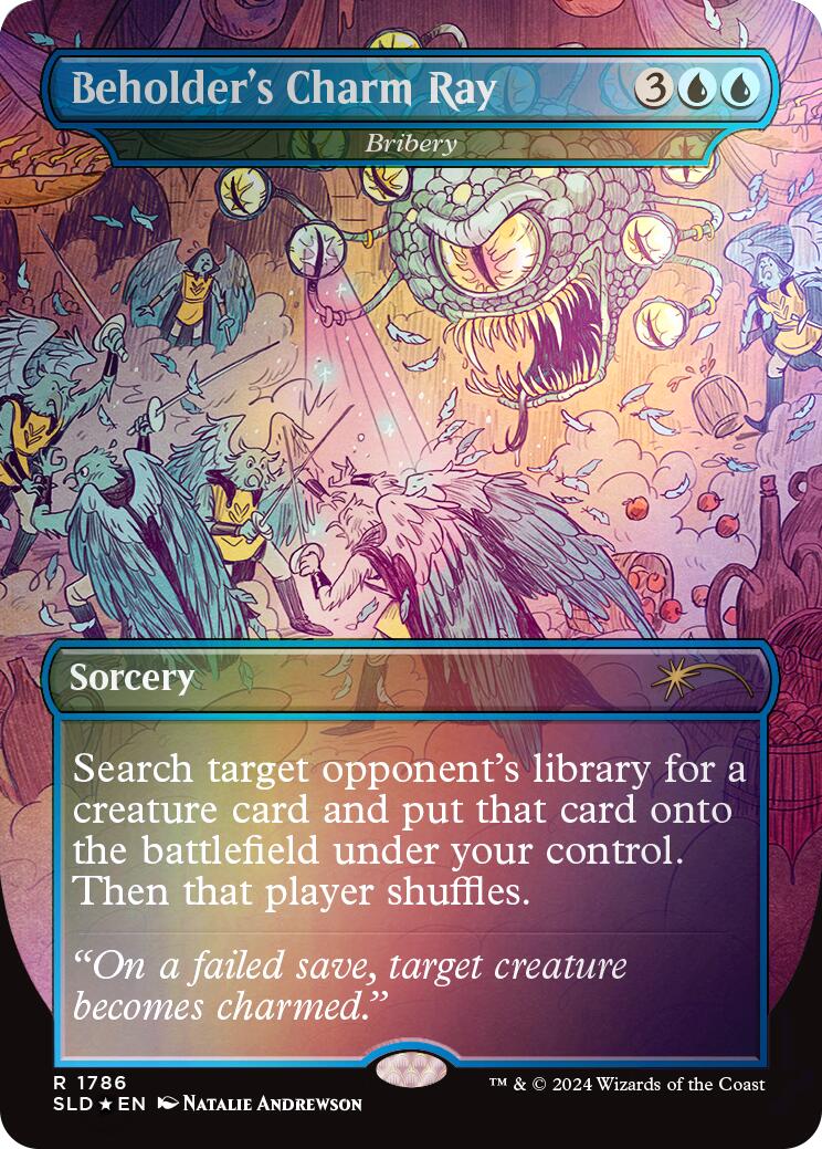 Beholder's Charm Ray - Bribery (Rainbow Foil) [Secret Lair Drop Series] | Silver Goblin