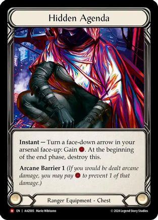 Hidden Agenda (Purple) (AAZ005) Rainbow Foil - Armory Deck: Azalea