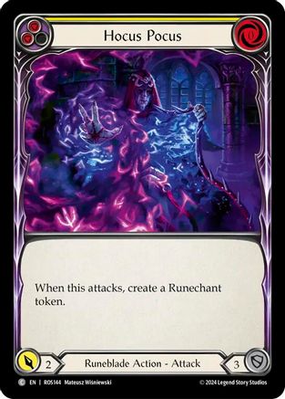 Hocus Pocus (Yellow) (ROS144) Rainbow Foil - Rosetta