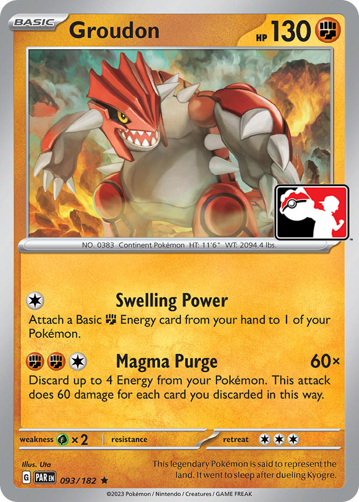 Groudon (093/182) [Prize Pack Series Five] | Silver Goblin