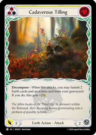 Cadaverous Tilling (Yellow) (ROS053) Rainbow Foil - Rosetta