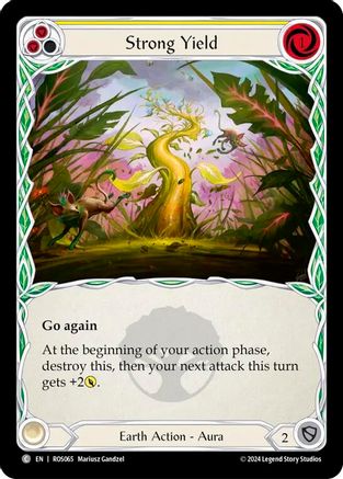 Strong Yield (Yellow) (ROS065) Rainbow Foil - Rosetta