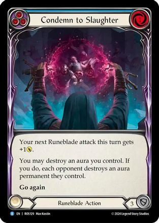 Condemn to Slaughter (Blue) (ROS129) Rainbow Foil - Rosetta