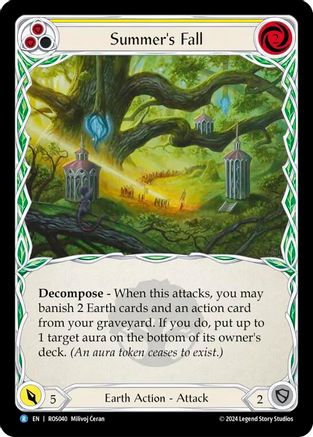 Summer's Fall (Yellow) (ROS040) - Rosetta