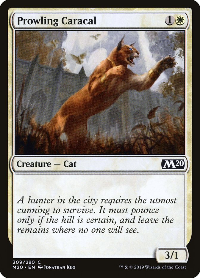 Prowling Caracal [Core Set 2020] | Silver Goblin