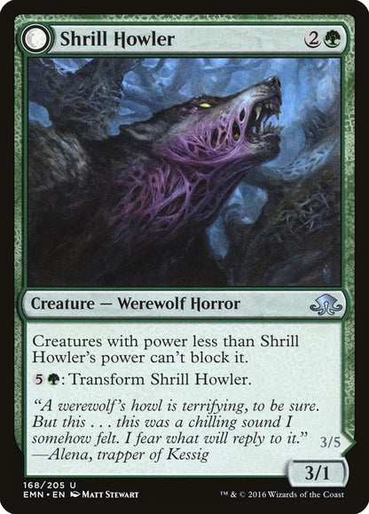 Shrill Howler (168) Foil - Eldritch Moon
