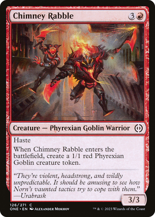 Chimney Rabble [Phyrexia: All Will Be One] Foil