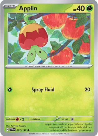 Applin (012/142) [Scarlet & Violet: Stellar Crown] Reverse Holofoil