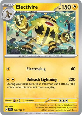 Electivire (047/142) [Scarlet & Violet: Stellar Crown] Reverse Holofoil