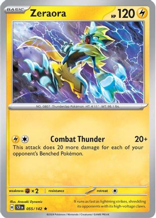 Zeraora (055/142) [Scarlet & Violet: Stellar Crown] Reverse Holofoil